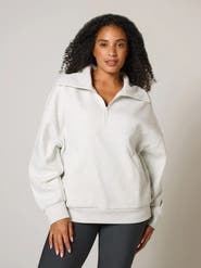 LOVALL ALL SZN Oversized 1/4 Zip Sweatshirt