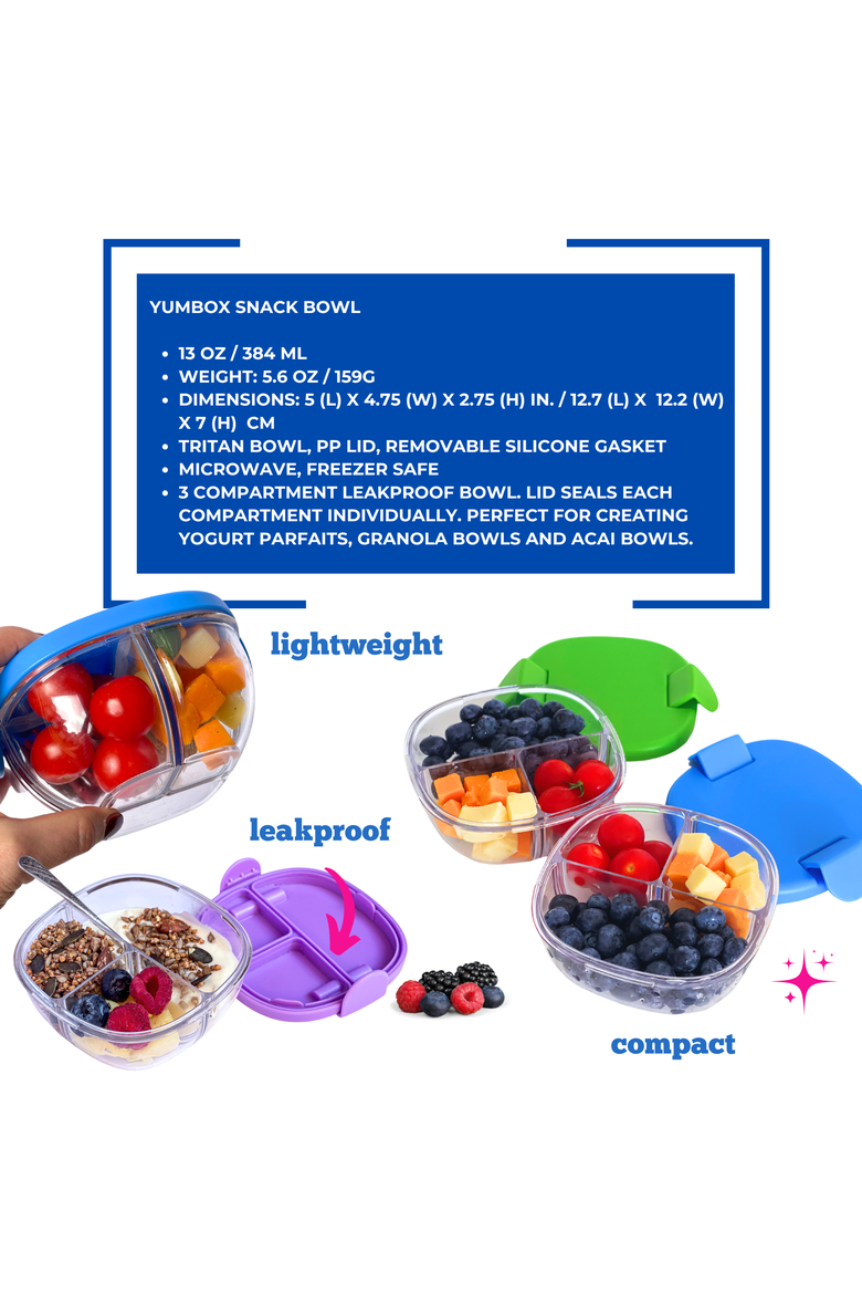 Snack Bowl with Leakproof lid, Alternate, color, Raspberry Pink