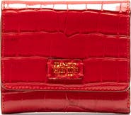 Frances Valentine Perfect Croc Embossed Leather Trifold Wallet