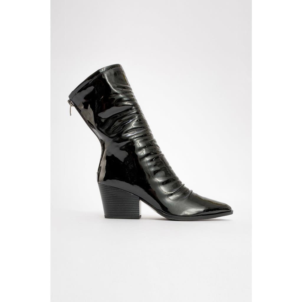 Prologue Shoes Laval Back-zip Block Heel Boot In Multi
