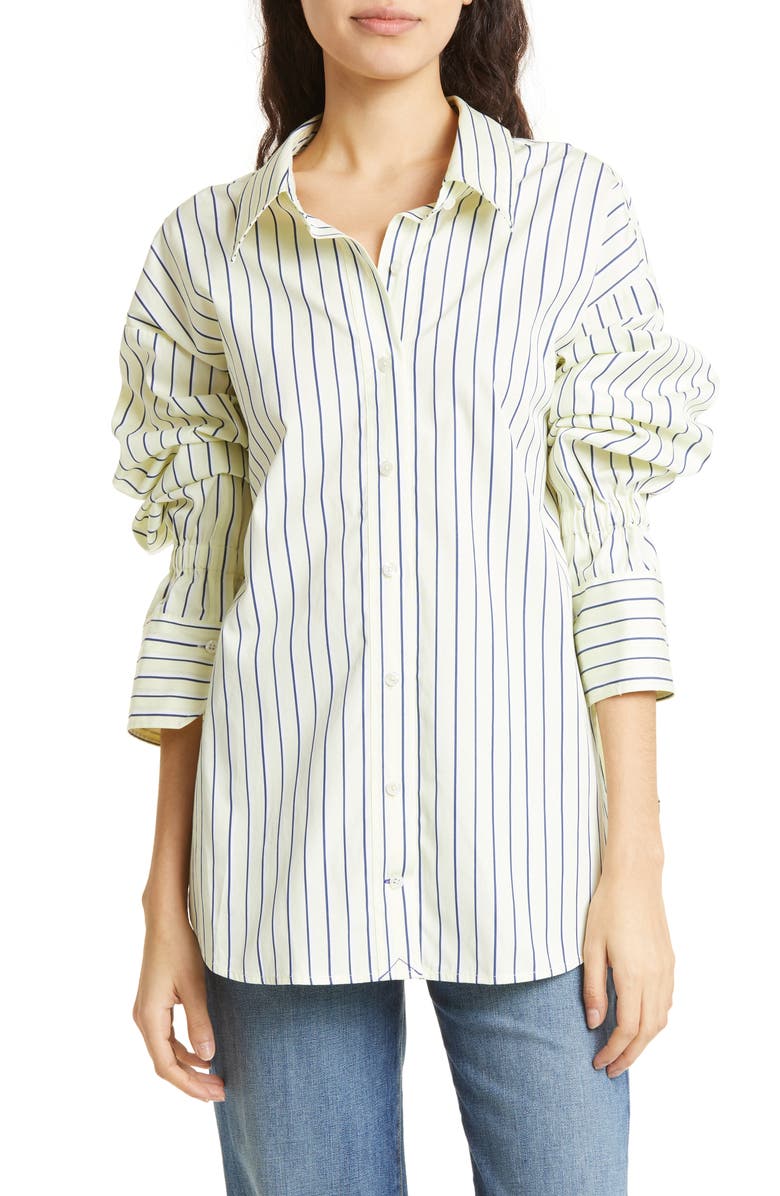A.L.C. Monica Stripe Cotton Blouse, Main, color, 