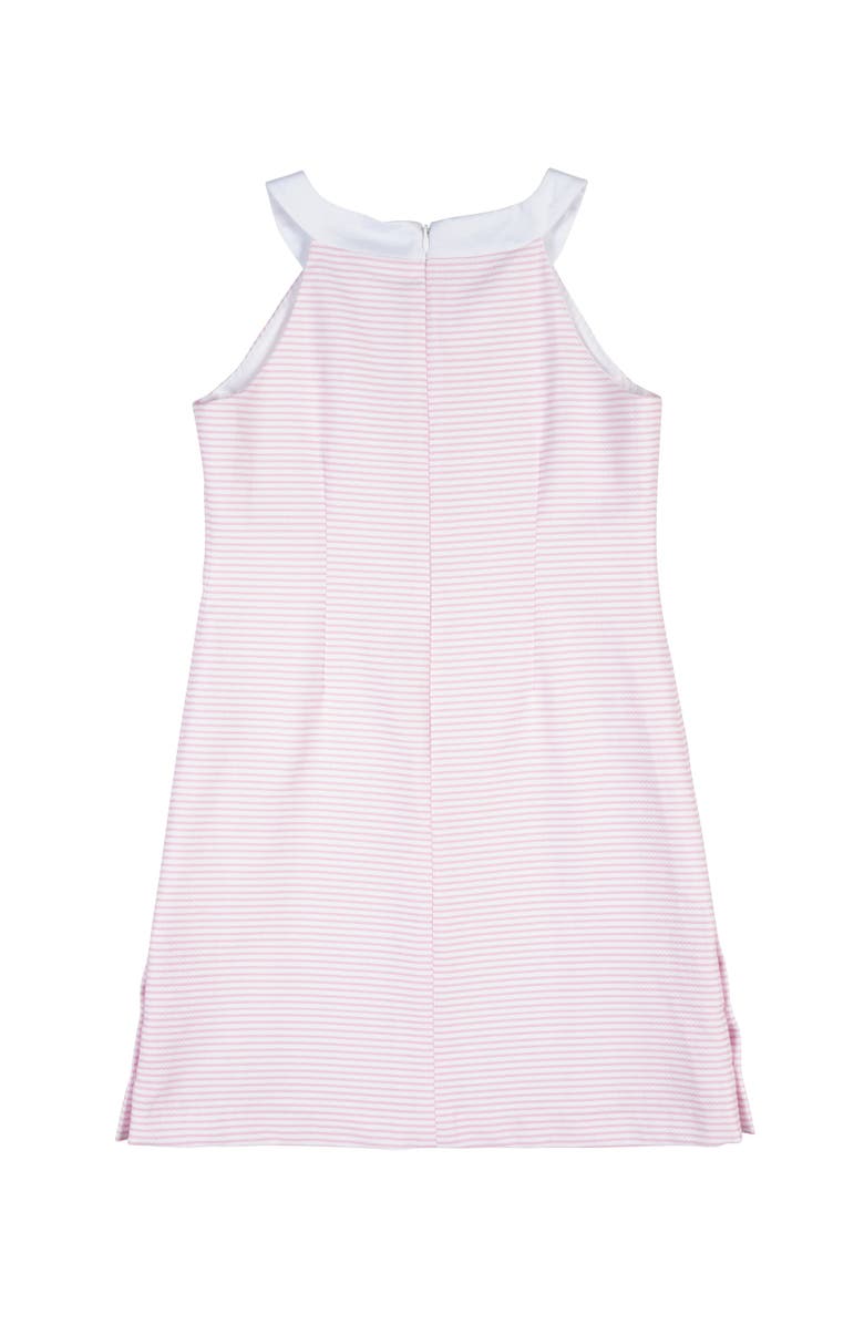 Florence Eiseman Stripe Pique Dress With Side Buttons, Alternate, color, Pink/White