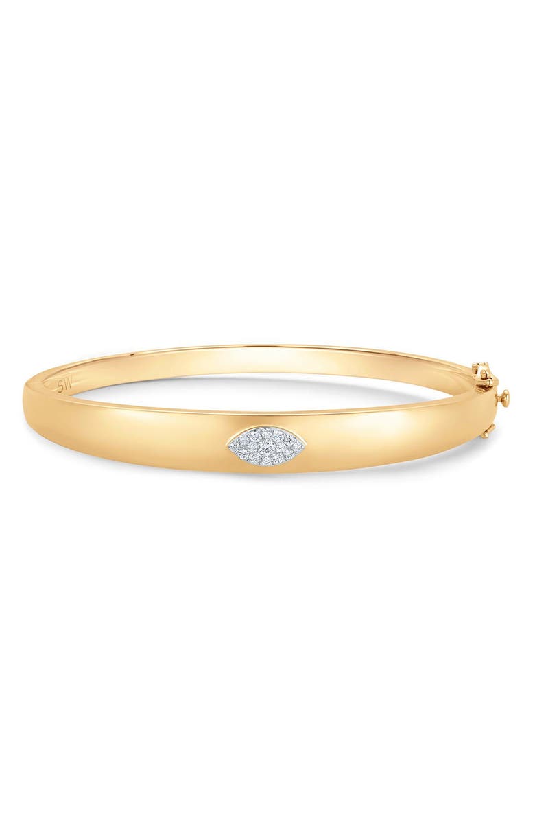 Sara Weinstock Unity Marquise Diamond Bangle, Main, color, 