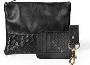 Deux Mains Large Pouch, Key Chain & Slim ID Bundle