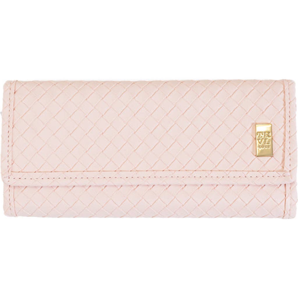 Trvl Design Woven Shell Jewel Wallet In Pink