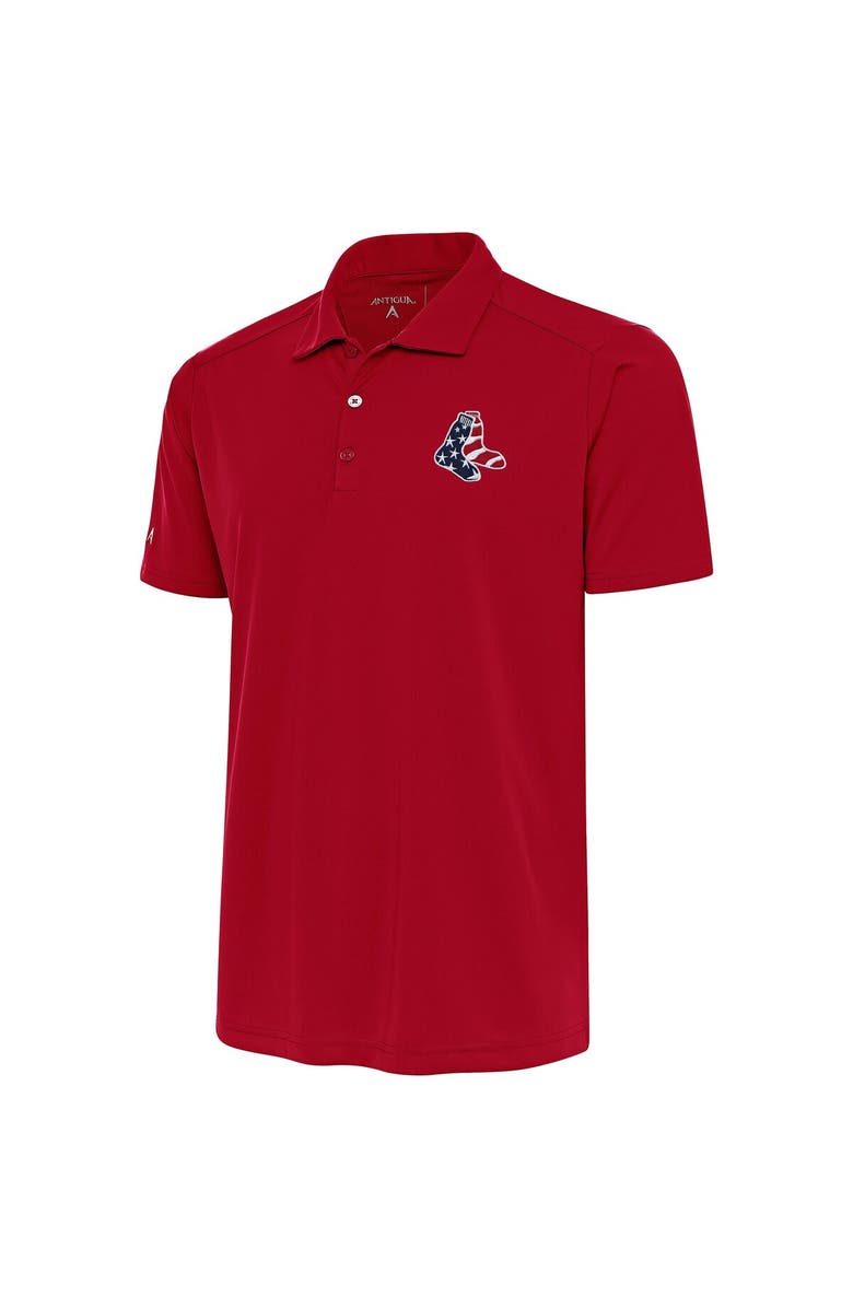 ANTIGUA Men's Antigua  Red Boston Red Sox Patriotic Tribute Polo, Main, color, 