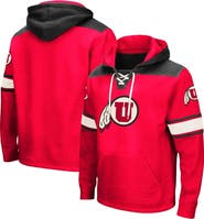 COLOSSEUM Men's Colosseum Red Utah Utes 2.0 Lace-Up Pullover Hoodie