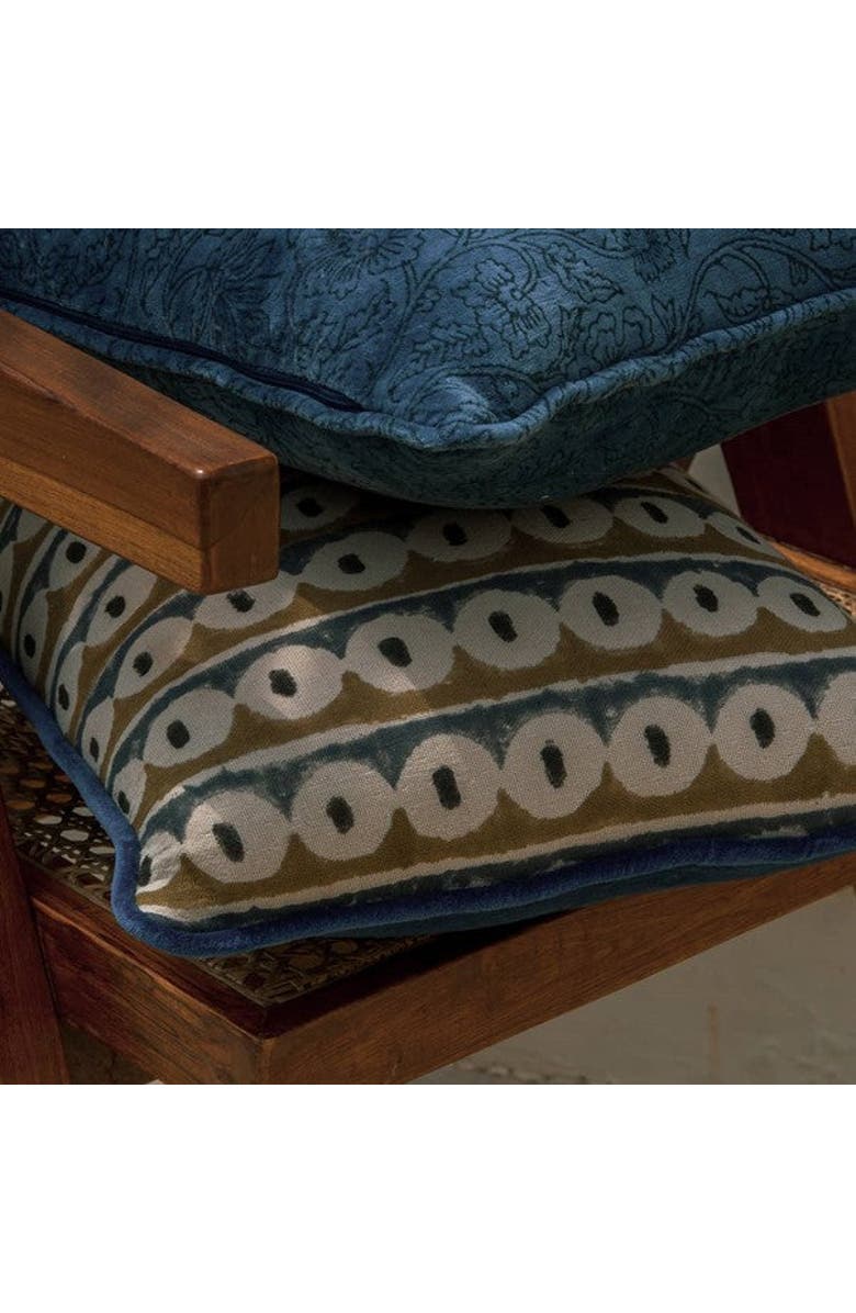 Mela Artisans Nazar Blockprint Pillow - Cover Only, Alternate, color, Multicolor