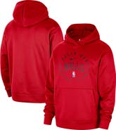 Nike Men's Nike Red Chicago Bulls 2024/25 Spotlight On-Court Practice Performance Pullover Hoodie