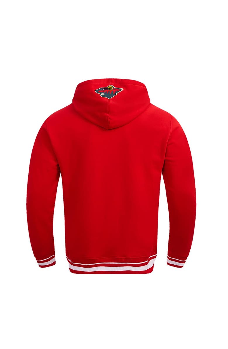 PRO STANDARD Men's Pro Standard Red Minnesota Wild Retro Classic Fleece Pullover Hoodie, Alternate, color, Red