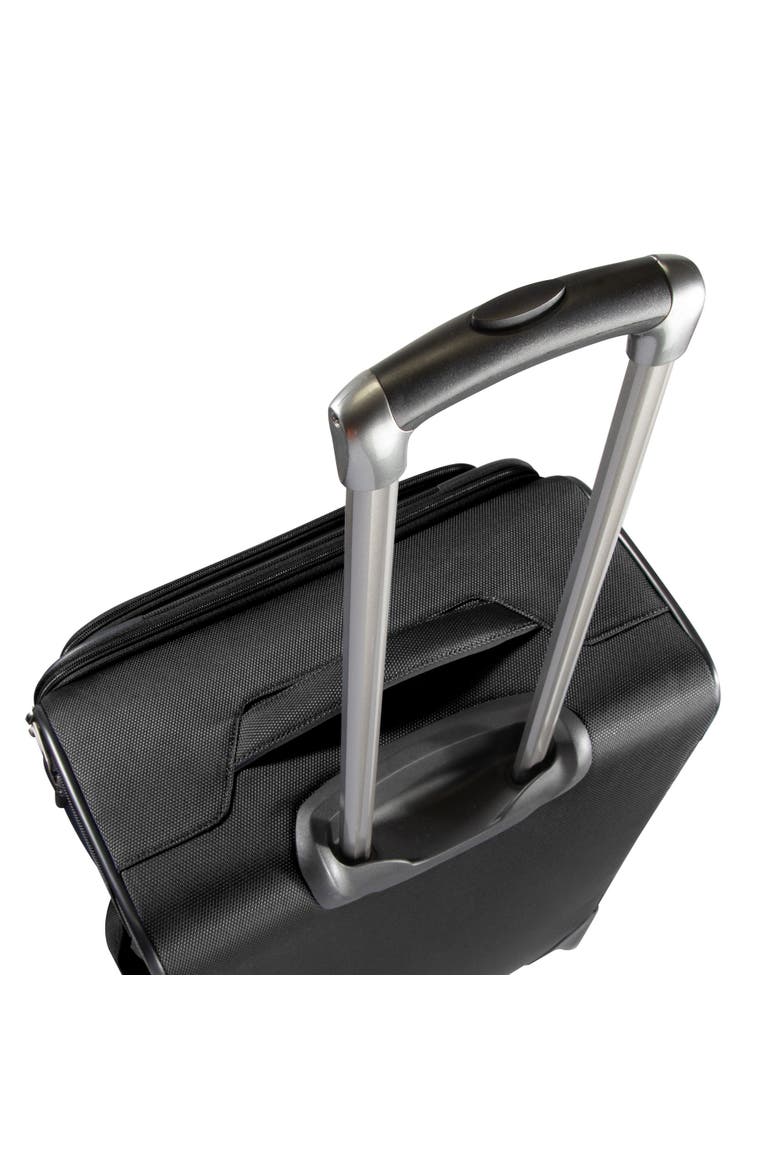 Ashbury Softside Luggage, Expandable Suitcase, Lightweight Sustainable rPET Travel Bag with TSA Lock & Dual Spinner Wheels, 24-inch Medium Check-in, Alternate, color, Black
