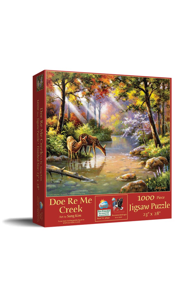 Doe Re Me Creek 1000 piece Jigsaw Puzzle for Adults, Main, color, Multicolor