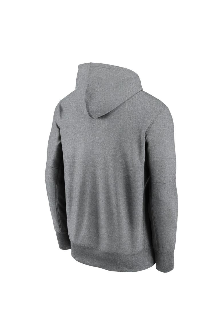 Men's Nike Heather Gray Ohio State Buckeyes Icon Football Performance Pullover Hoodie, Alternate, color, Heather Gray