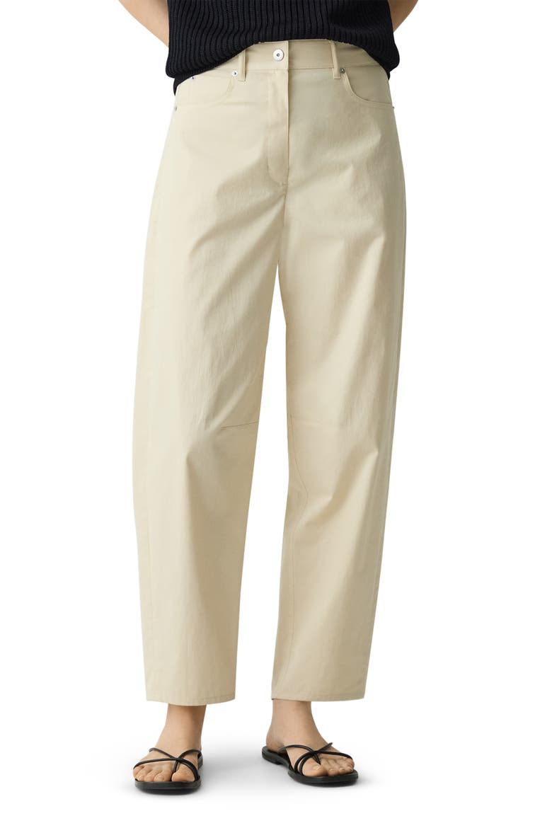 Curve Leg Cotton Chino Pants, Alternate, color, ALMOND