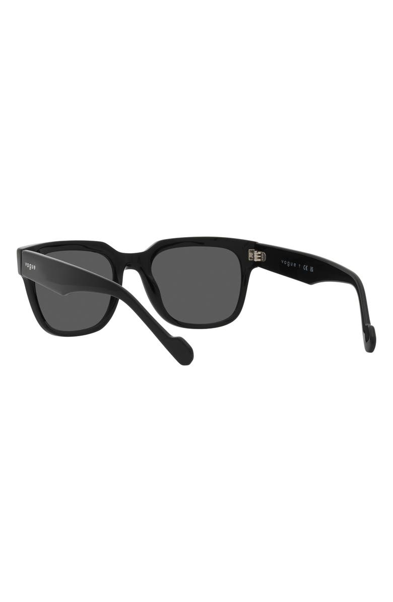 VOGUE 54mm Square Sunglasses, Alternate, color, Black
