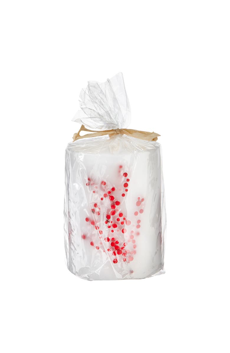 tag Berry Botanical Multicolor Pillar Candles for Christmas Decor, Main, color, Multicolored