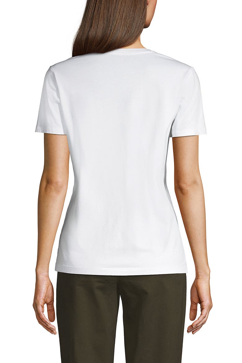 Supima Cotton V-neck T-Shirt, Alternate, color, White