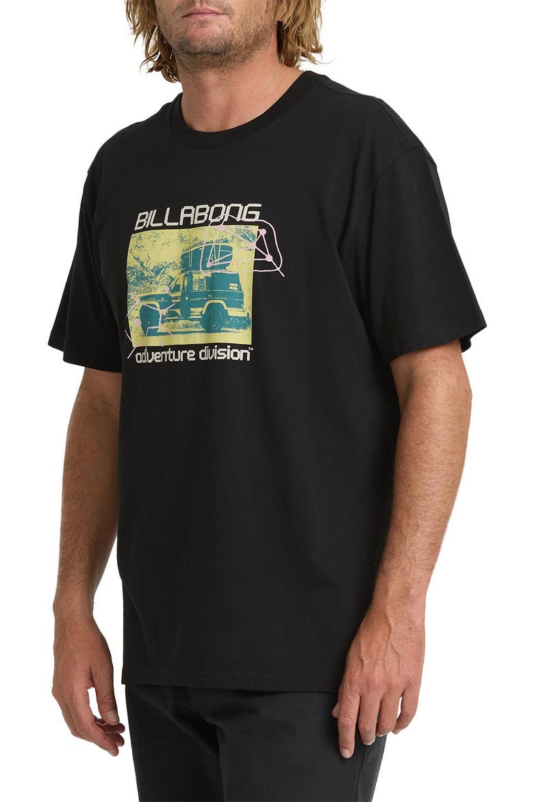 Stacked Adventure Division Graphic T-Shirt, Alternate, color, BLACK