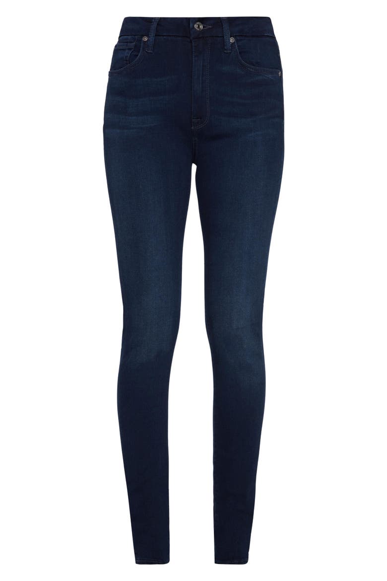 High Waist Skinny Jeans, Alternate, color, TWILIGHT BLUE
