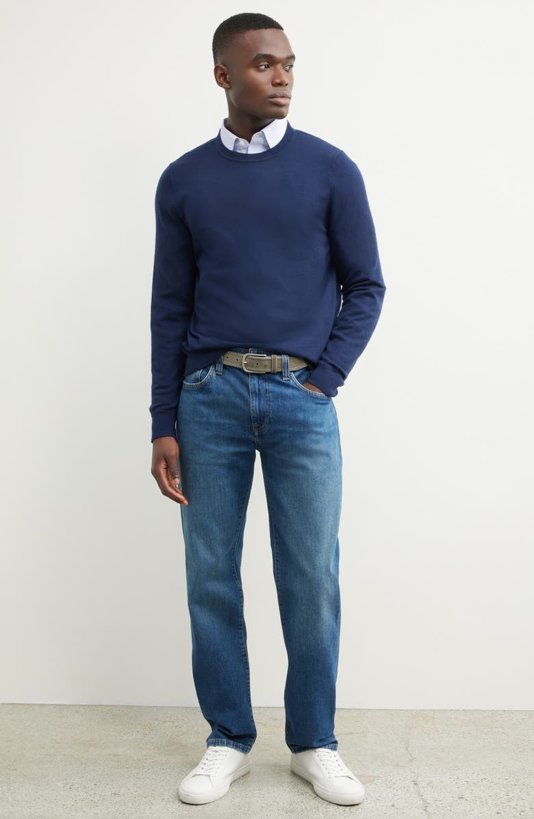 Nordstrom Straight Leg Jeans, Alternate, color, Med Canyon Wash