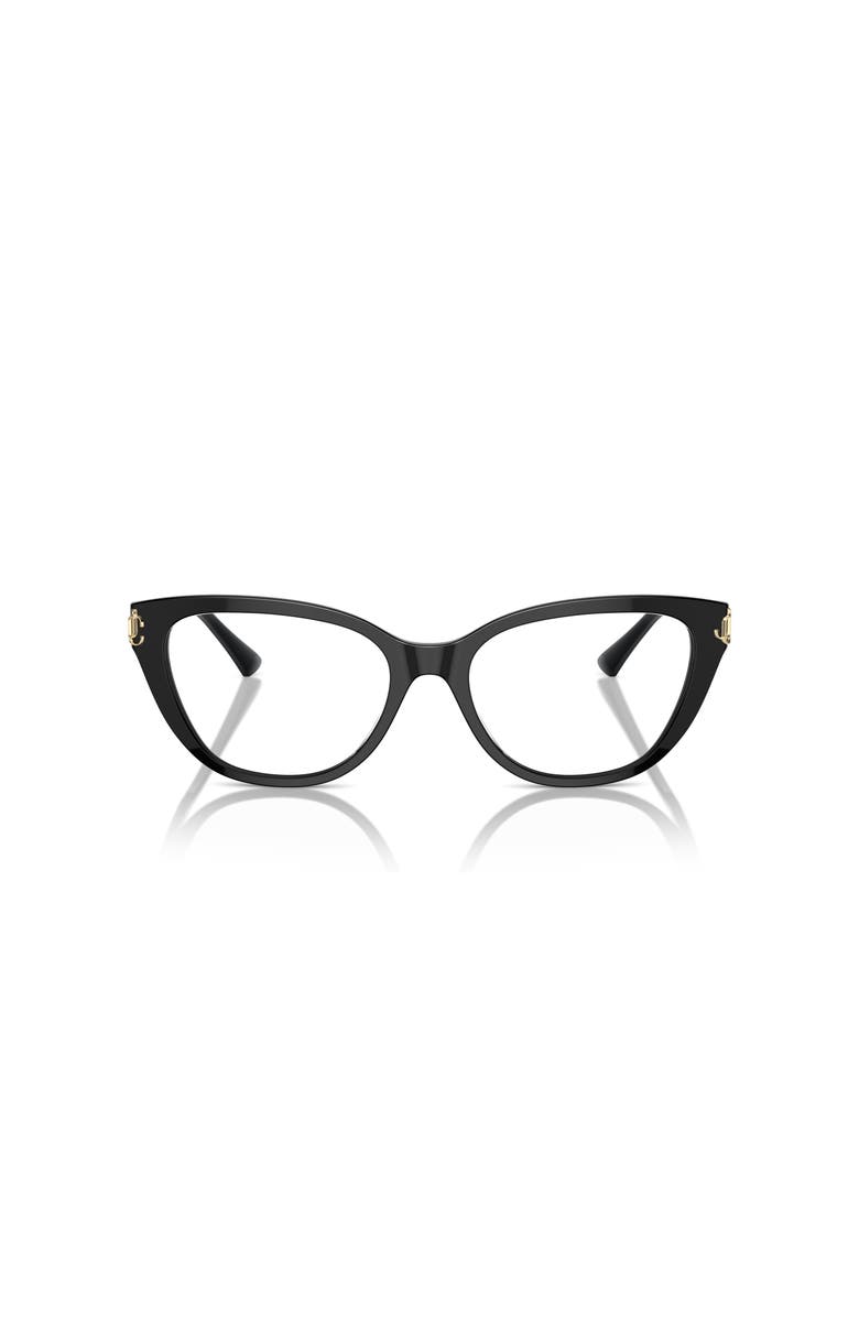 Jimmy Choo 52mm Cat Eye optical glasses, Alternate, color, Black