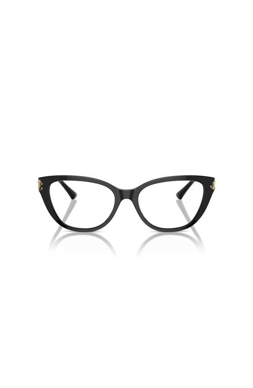 Jimmy Choo 52mm Cat Eye Optical Glasses In Black