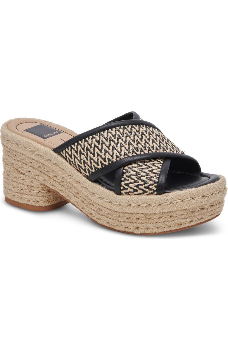 Dolce Vita Eldora Espadrille Platform Slide Sandal, Main, color,