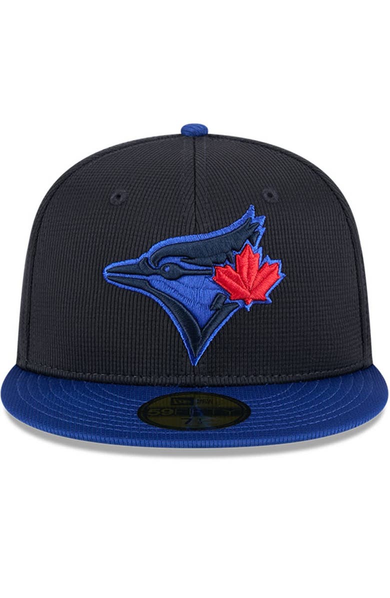 New Era Men's New Era Navy/Royal Toronto Blue Jays City Connect Batting Practice 59FIFTY Fitted Hat, Alternate, color, 