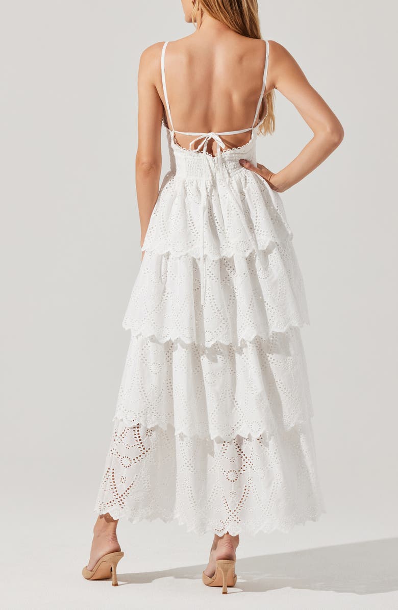 ASTR the Label Faeryn Tiered Cotton Maxi Dress, Alternate, color,