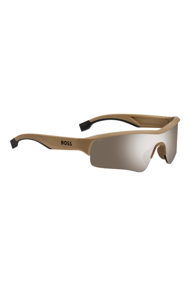 Shield Sunglasses, Alternate, color, BEIGE