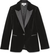 Reiss Myrtle Cotton Velveteen Tuxedo Jacket