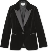 Reiss Myrtle Cotton Velveteen Tuxedo Jacket