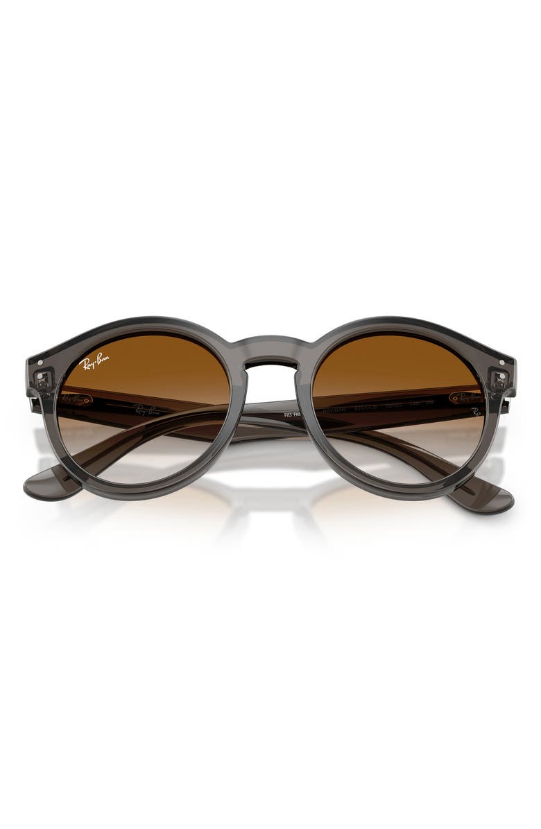 Ray-Ban 52mm Phantos Sunglasses, Alternate, color, Transparent Dark Grey / Clear