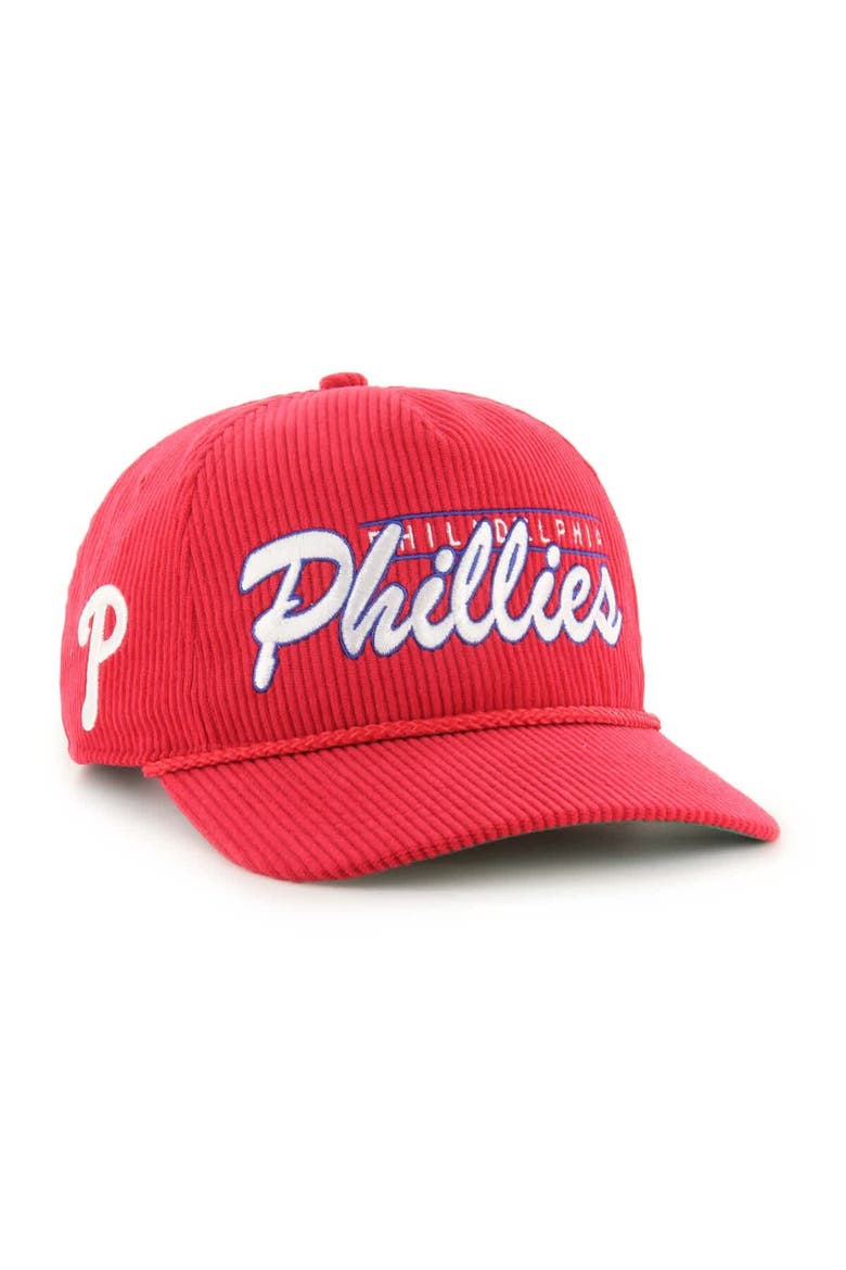Men's '47 Red Philadelphia Phillies Corduroy Hitch Adjustable Hat, Alternate, color, Red