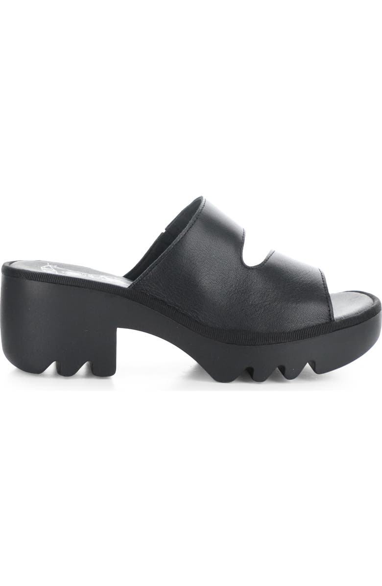 Fly London Tech Platform Sandal, Alternate, color, 004 Black Mousse