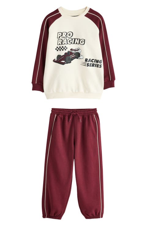 Kids' Racing Sweatshirt & Sweatpants Set