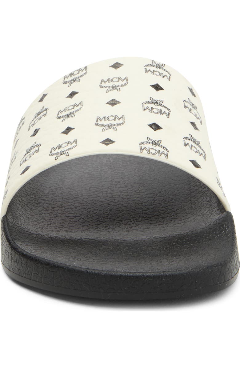 MCM Monogram Slide Sandal, Alternate, color,