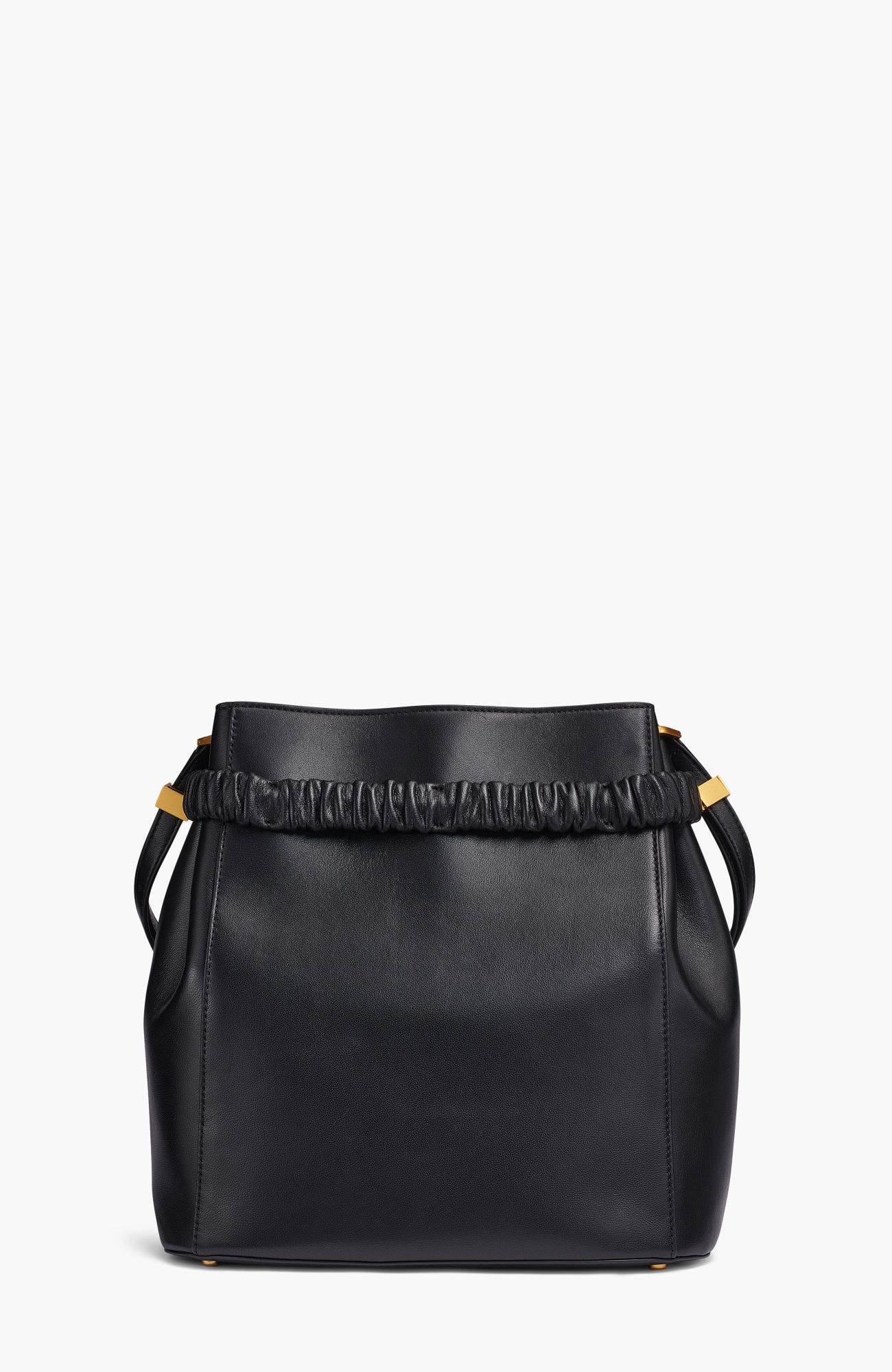Gingham Bucket Bag, Alternate, color, Black/Gold