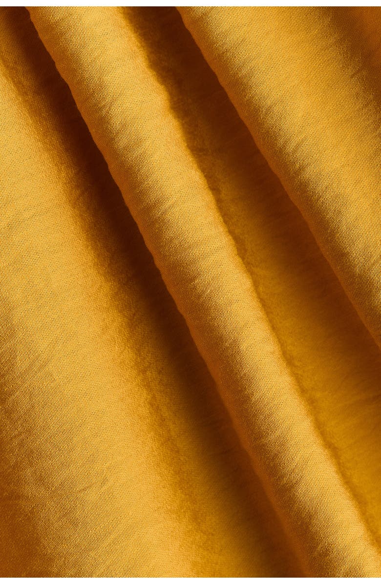 H&M Smocked-bodice Strappy Dress, Alternate, color, Mustard Yellow