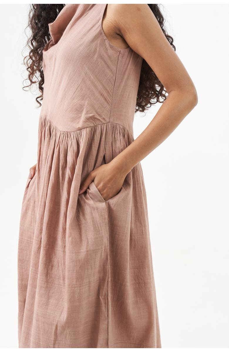 World of Crow The Garnet Pink midi Dress, Alternate, color, 