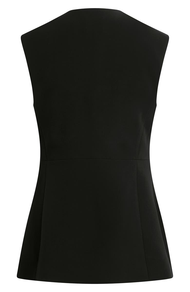 Favorite Daughter The Clocking In Long Vest, Alternate, color, Black