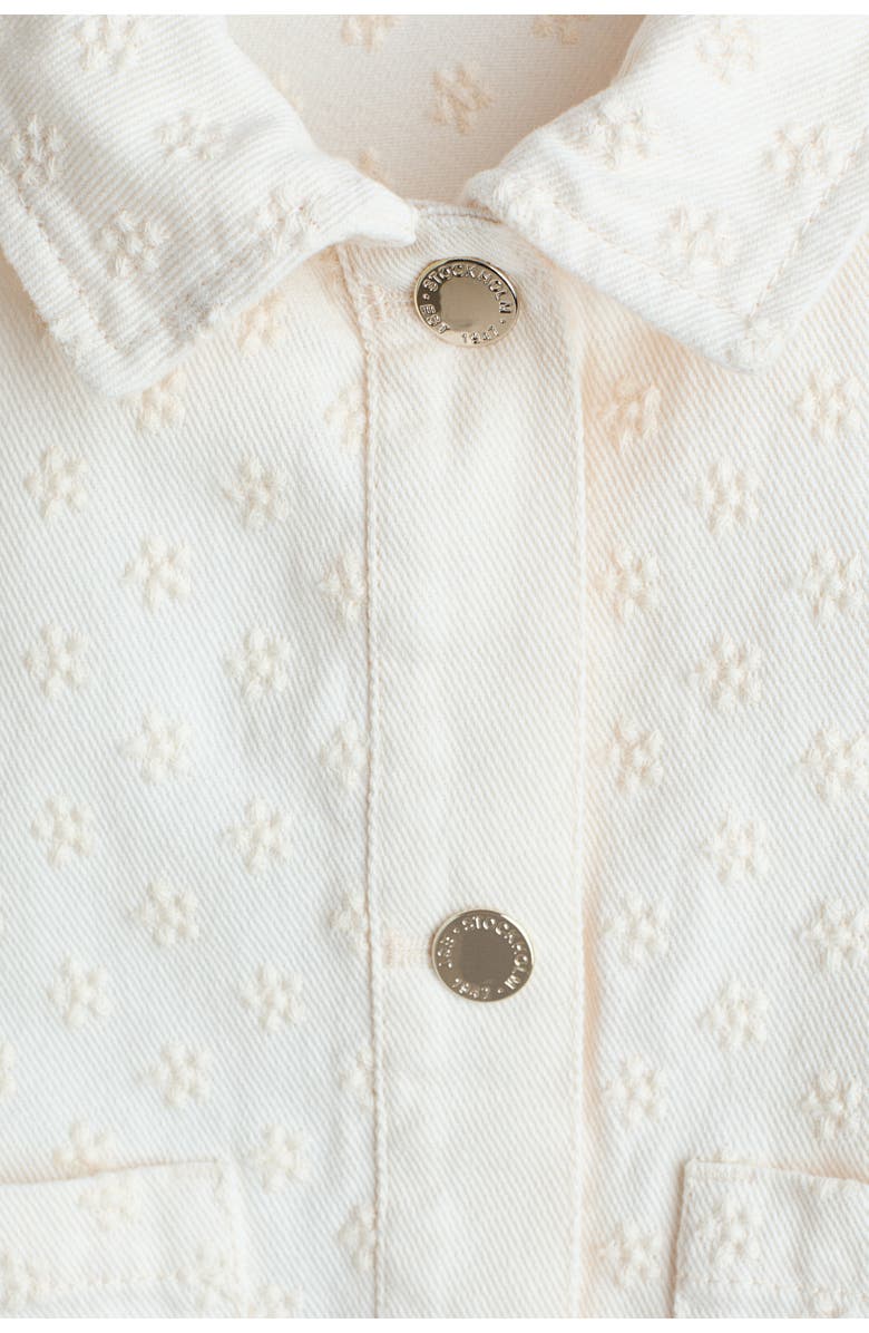 H&M Embroidered Twill Jacket, Alternate, color, White