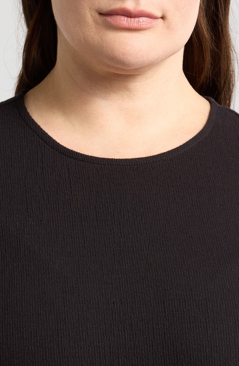 Eileen Fisher Crinkled Jersey Crewneck Top, Alternate, color, 