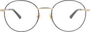 Gucci 52mm Round Optical Glasses