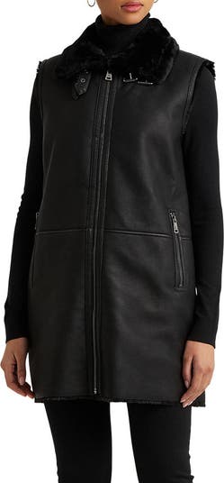 Lauren Ralph Lauren Faux Shearling Vest | Nordstrom