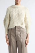 RÙADH The Chalmers Cable Knit Mohair Blend Sweater