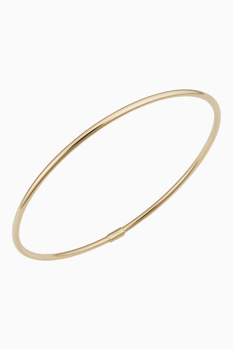 14K Gold Everything Bangle Bracelet