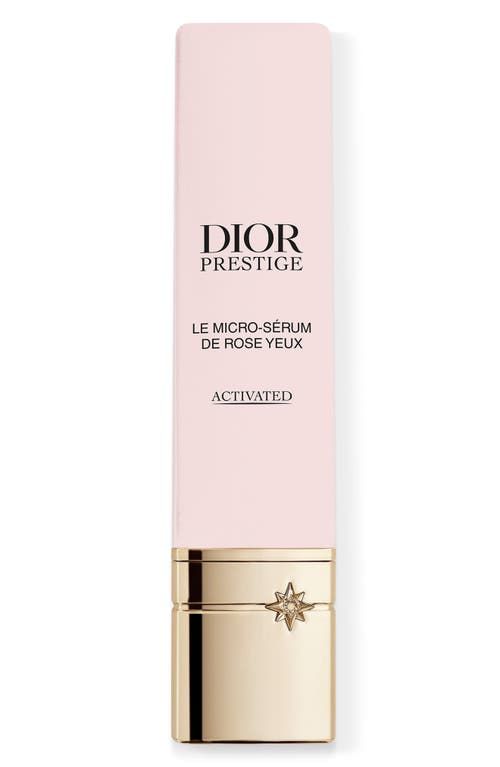 Dior Prestige Le Micro-serum De Rose Yeux Activated Eye Serum 0.60 Oz. In Transparent