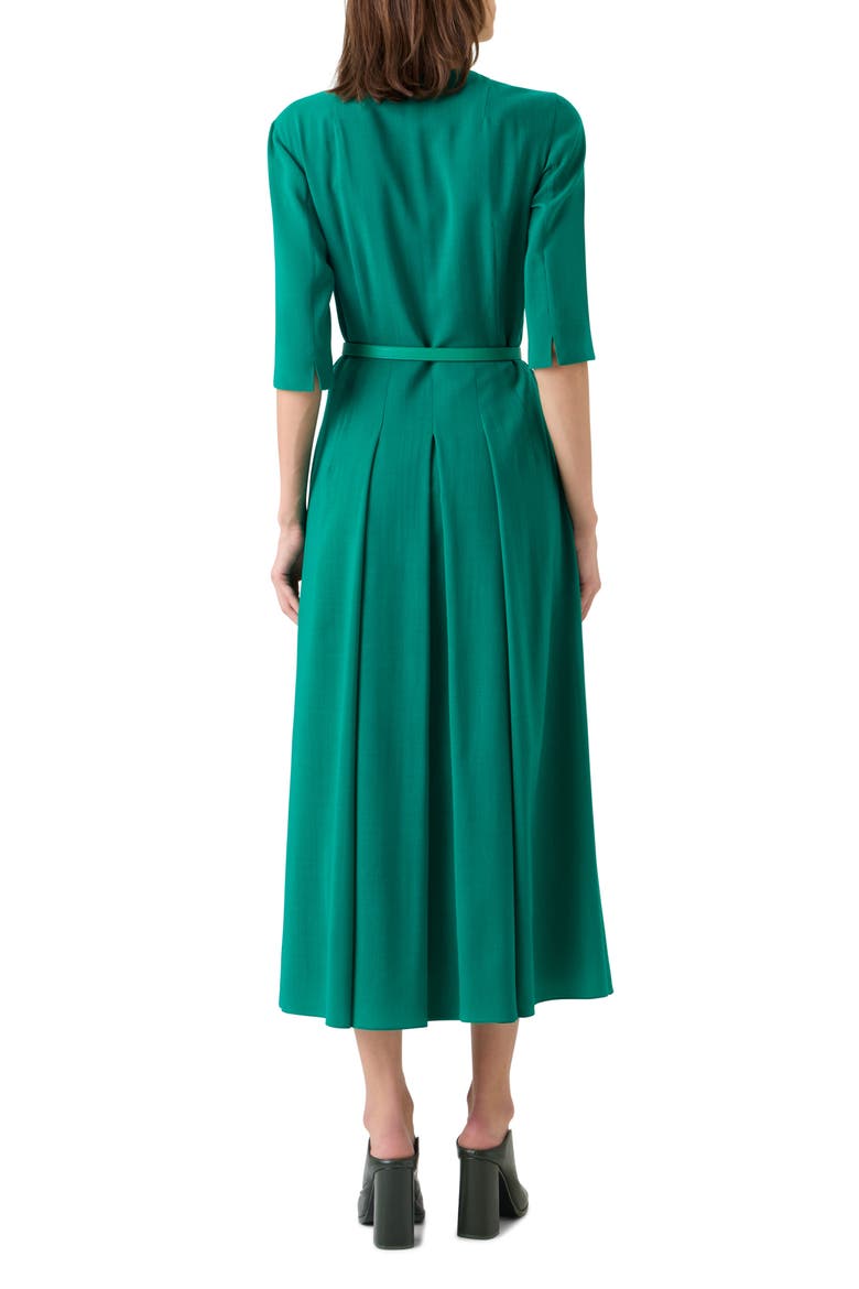Shelley Belted Wool Dress, Alternate, color, TOURMALINE