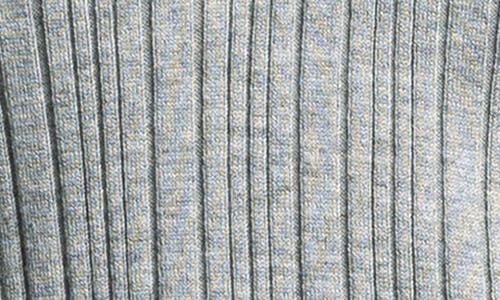 Weekend Los Angeles Marisa Ribbed Polo Sweater In Heather Grey